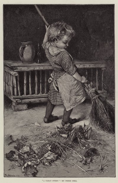 A Clean Sweep by Hablot Knight Browne